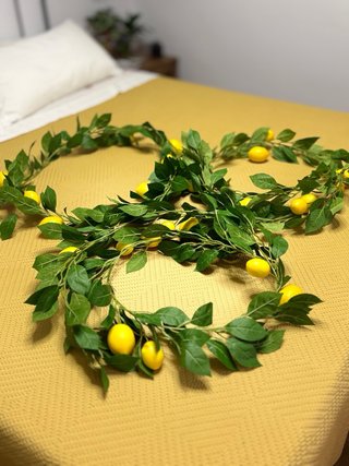 3 Guirnaldas de Limones Artificiales