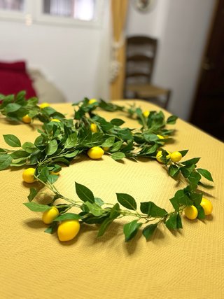 3 Guirnaldas de Limones Artificiales