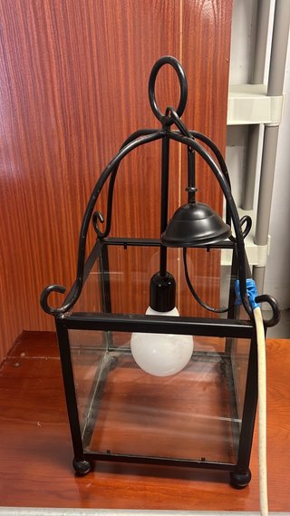 Farol de Metal y Cristal