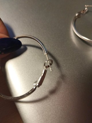 Pendientes de Aro Plateados