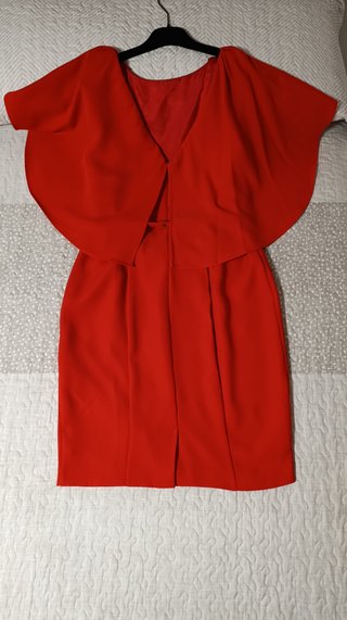 Vestido de fiesta "Alba Conde", color coral