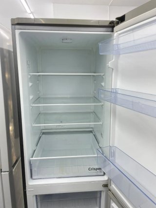 Nevera Combi Beko Plateada