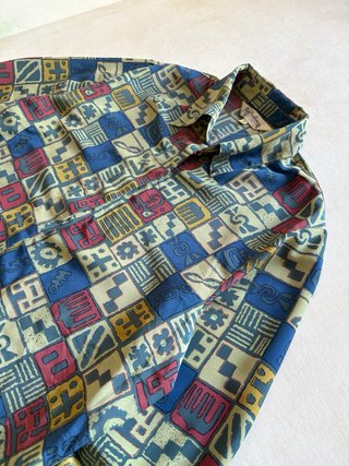 Camisa Vintage Estampada Talla M