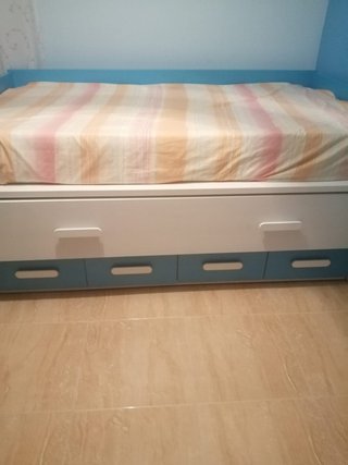 Pack Cama Nido + Colchones + Mesita + Cómoda