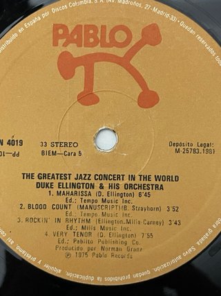 Scatola 4 LP The Greatest Jazz Concert in the World