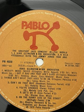 Scatola 4 LP The Greatest Jazz Concert in the World