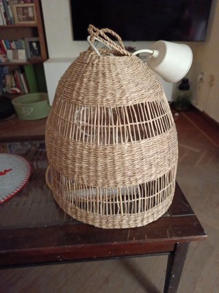Lámpara de techo de mimbre IKEA