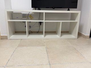 Mueble TV blanco madera
