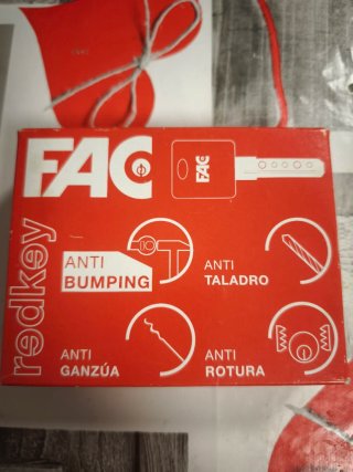 Cilindro seguridad FAC redkey 40-40