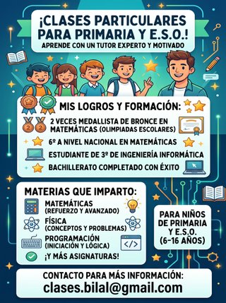 Clases particulares para niños de primaria y ESO