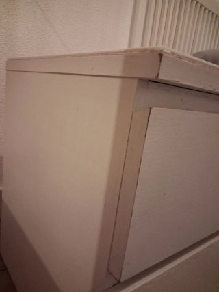 Mesita de noche blanca IKEA