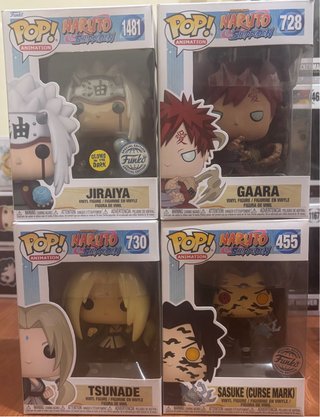 Lote 4 Funko Pop Naruto Shippuden