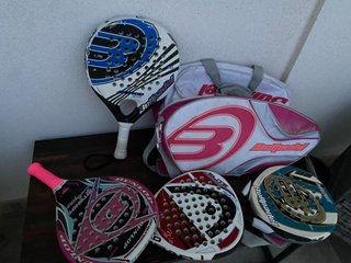 Pack 4 Palas de Pádel y Paletero