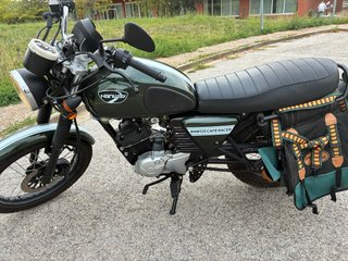 Moto Hanway RAW125 Cafe Racer Verde