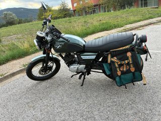 Moto Hanway RAW125 Cafe Racer Verde
