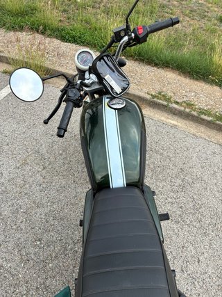 Moto Hanway RAW125 Cafe Racer Verde