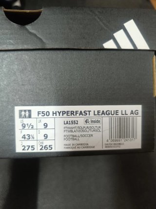 Botas de fútbol Adidas, talla 43.5 /42