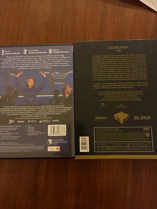 2 Películas en DVD: Casablanca y La Dama de Hierro