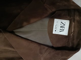 Chaqueta de ante Zara marrón