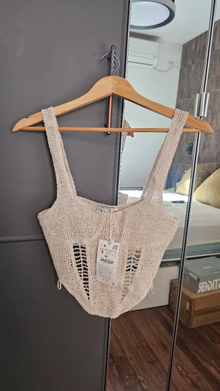 Top Zara Beige Talla S