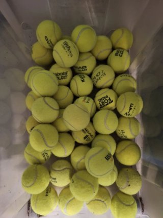 15 palline da tennis o padel usate