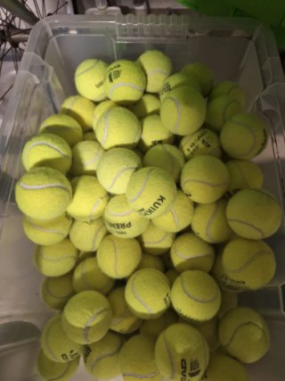 15 palline da tennis o padel usate