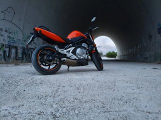 Kawasaki ER6-n NAKED Naranja/Negra