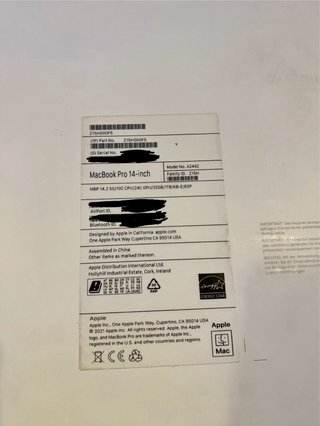 MacBookPro 14" M1 Pro (10 núcleos) 32Gb 1Tb SSD