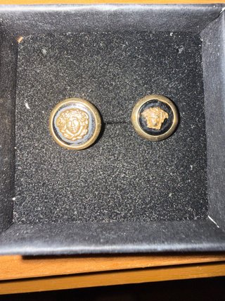 Pendientes Versace Medusa Oro Negro