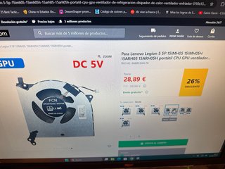 Ventiladores para Lenovo Legion 5 15IMH05