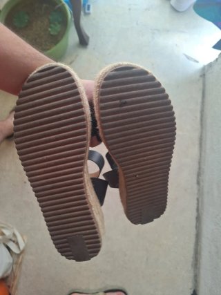 Sandalias de Cuña Negras