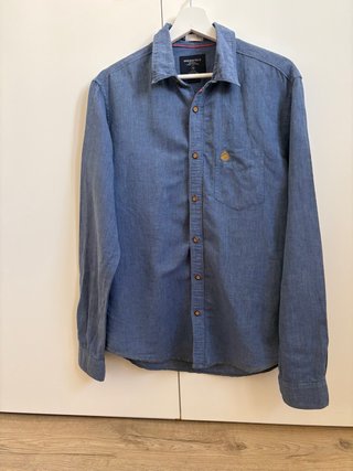 Camisa Manga Comprida Springfield Azul