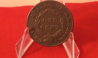 Moneda Antigua EEUU 1821 - 1 CENT CORONET HEAD CEN