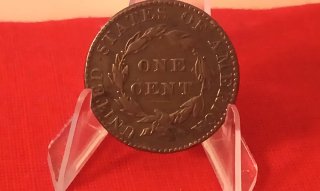 Moneda Antigua EEUU 1821 - 1 CENT CORONET HEAD CEN