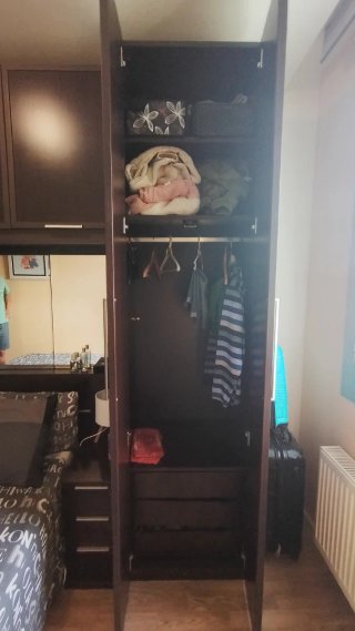 Mueble de Dormitorio con Armarios y Espejo