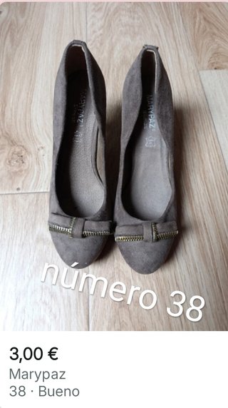 Calzado numero 38 mujer