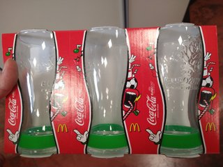 Set 3 Bicchieri Coca-Cola McDonald's Euro 2012