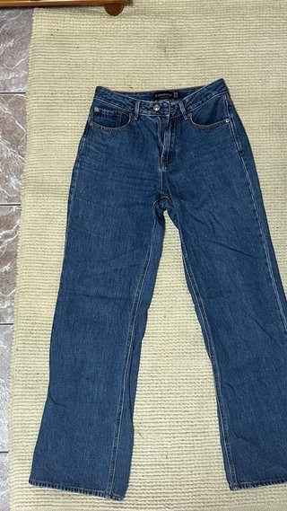 Jeans a zampa blu