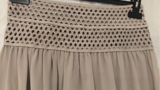 Pareo Beige con Detalle Calado