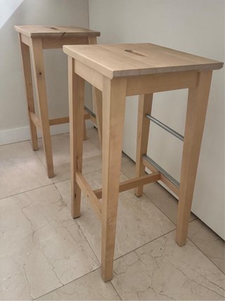 Set de 4 Taburetes de Madera