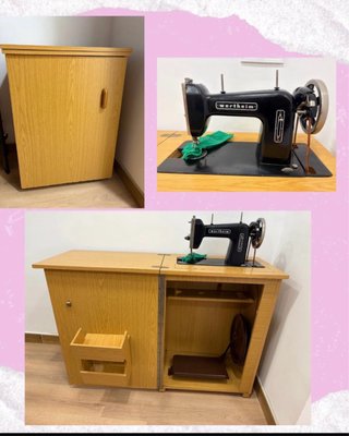 Máquina de coser Wertheim con mueble