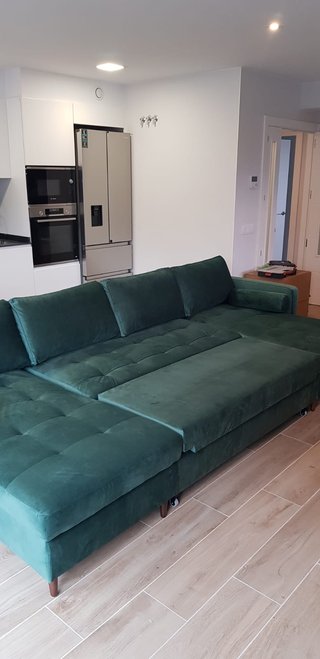 Sofá Rinconera Grande Verde M.monde