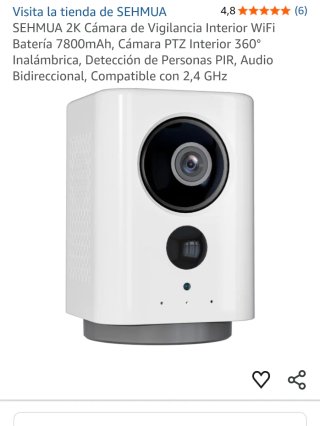 Cámara de Vigilancia WiFi SEHMUA 2K
