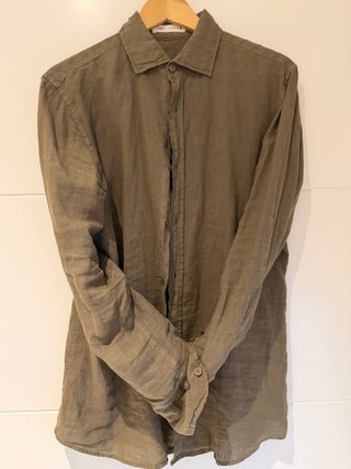 Camisa Zara Verde Oliva