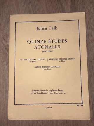 Quince Estudios Atonales para Flauta