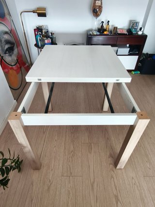 Mesa plegable extensible de madera