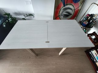 Mesa plegable extensible de madera