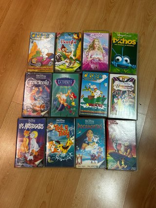 Pack de 12 Películas VHS Infantiles