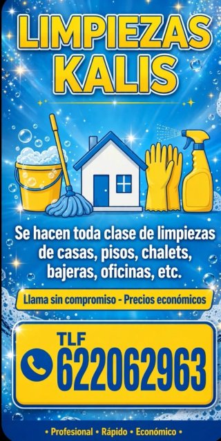 Hacemos limpiezas Generales