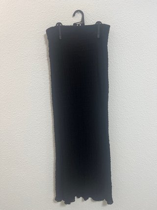 Falda Negra Texturizada